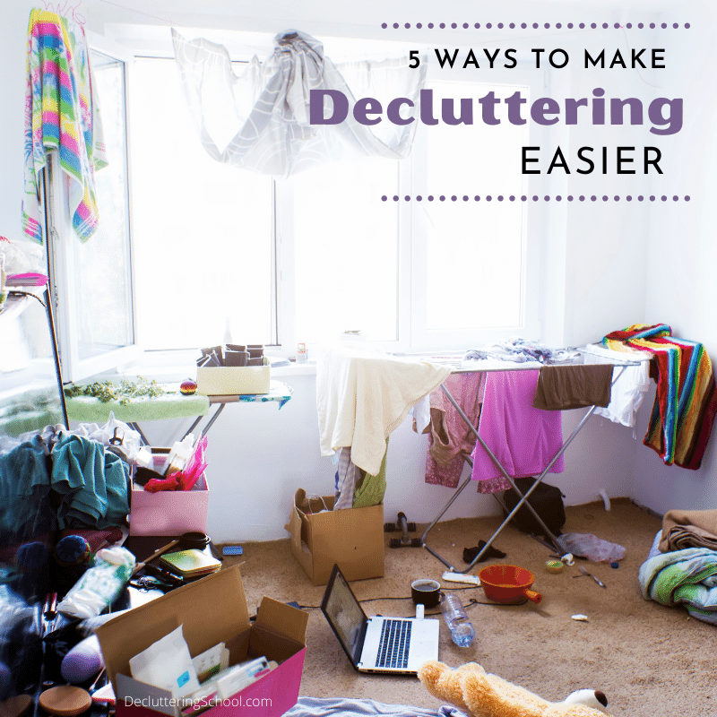make decluttering easier with these 5 simple, helpful tips